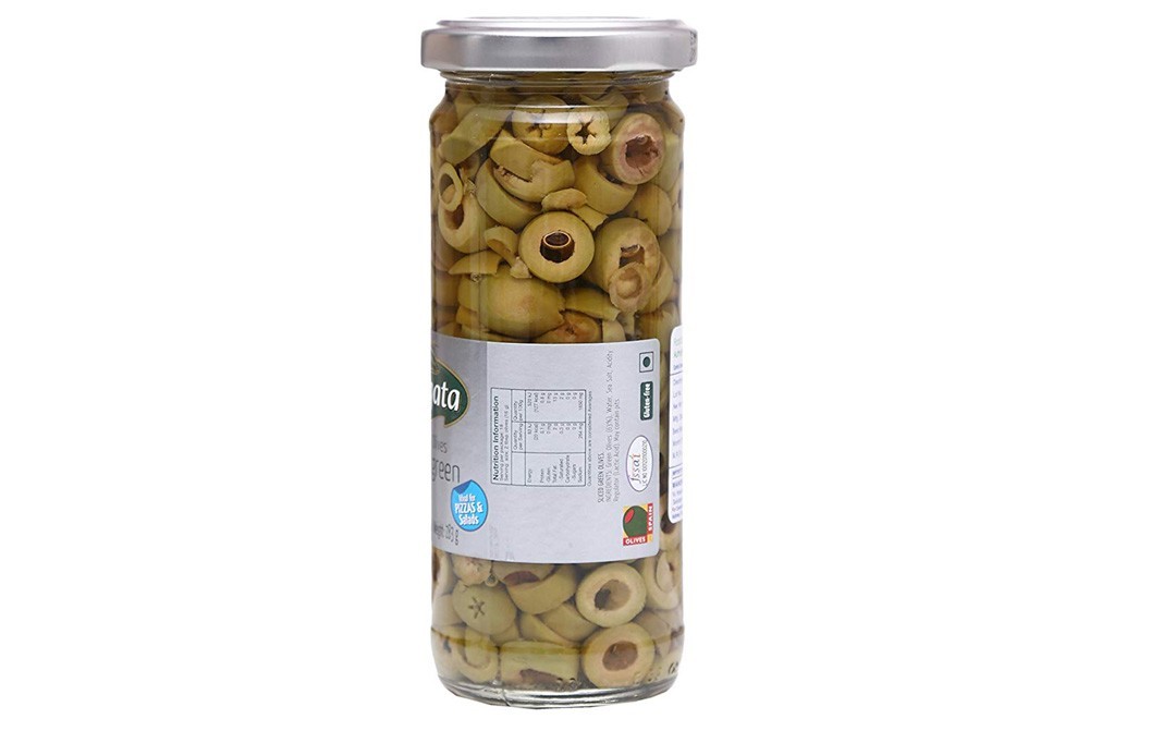 Fragata Spanish Olives Sliced Green   Glass Jar  450 grams